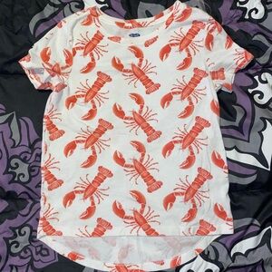 Kids Lobster Print T-Shirt